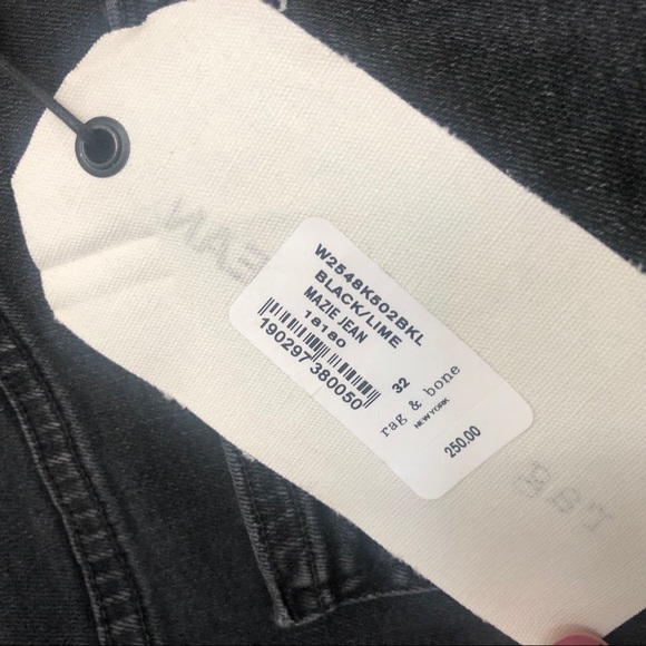 ❌SOLD❌Rag & Bone Mazie Neon Striped Skinny Jeans - Picture 8 of 8